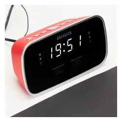 Radiobudzik Aiwa CRU-19RD Czerwony
