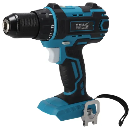 Wiertarko-wkrętarka DEDRA DED7041 + Akumulator DEDRA DED7034 SAS+ALL 4Ah 18V + Ładowarka DEDRA DED7038 SAS+ALL