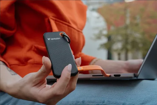 Dysk VERBATIM Pocket 128GB SSD Czarno-pomarańczowy
