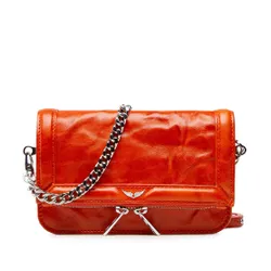 Zadig &amp; Voltaire Rock Nano Roman Lustruit Lwba00075 Sac De Apus De Soare