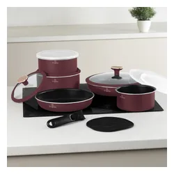 Zestaw patelni i garnków BERLINGER HAUS Leonardo Nordic BH-8418 (13 elementów)