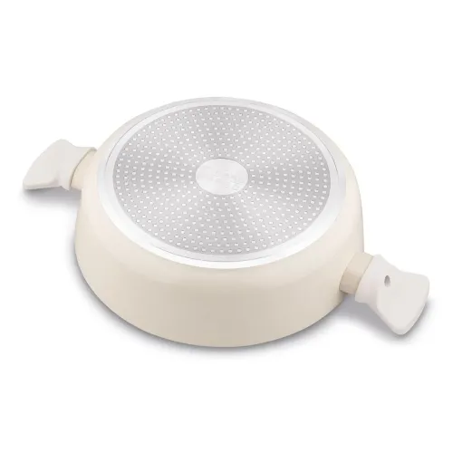 Patelnia aluminiowa nieprzywierająca z dwoma uchwytami i pokrywką STARKE PRO BRULE 28 cm