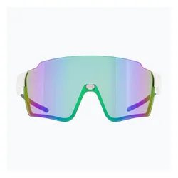 Okulary przeciwsłoneczne Red Bull SPECT Stun shiny white/smoke with purple-green mirror