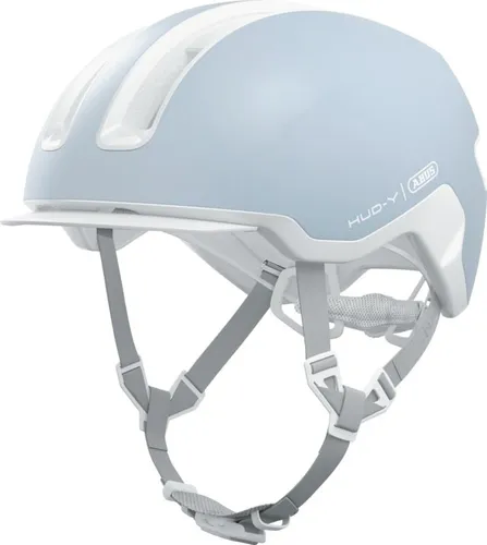 Kask rowerowy ABUS Hud-y Pure Niebiesko-biały Miejski (rozmiar L)