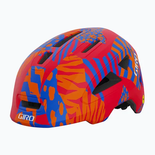 Kask rowerowy dziecięcy Giro Scamp II Jr matte red animal
