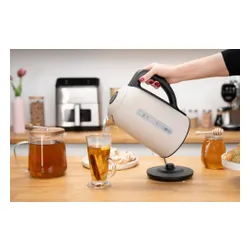 Электрический чайник Zelmer Velvet Touch, бежево-черный