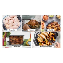 Air Fryer Frytkownica beztłuszczowa NINJA Crispi Pro AS101EURS 2 szklane pojemniki