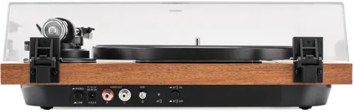 Gramofon JVC AL-E534M Drewno, Manualny, Napęd paskowy, Prędkość odtw. 33 1/3,45 obr./min
