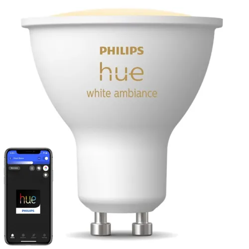 Inteligentna żarówka LED PHILIPS HUE 929003666701 4.2W GU10 Bluetooth, Zigbee