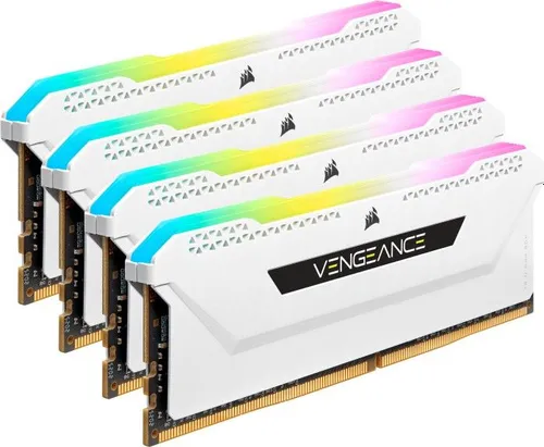 Pamięć Corsair Vengeance RGB PRO SL, DDR4, 64 GB, 3600MHz, CL18 (CMH64GX4M4D3600C18W)