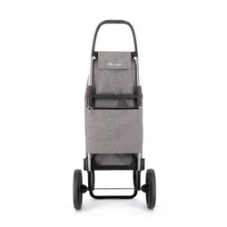Coș De Cumpărături 2 Large Wheels Folding Rolser I-Max Tweed-Grey