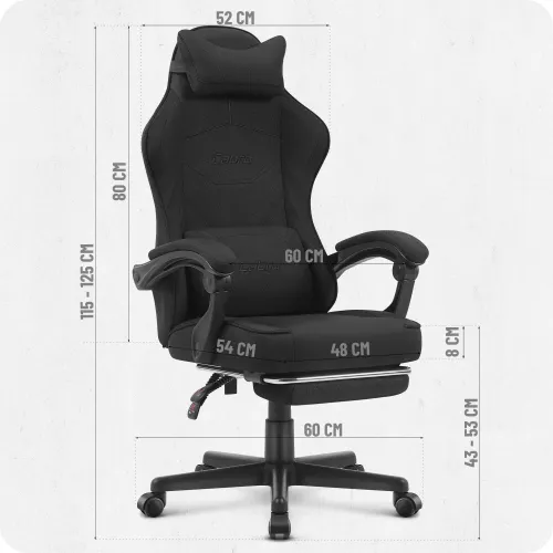 Fotel CABRO C502 Czarny