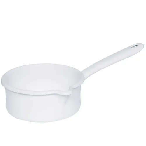 RIESS Classic Weiss 0,7 l - rondel emaliowany