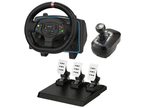 Kierownica Tracer XRacer1080 7w1 z pedałami do PC, PS4, PS3, Xbox Series, Xbox One, Nintendo Switch, Android Force Feedback