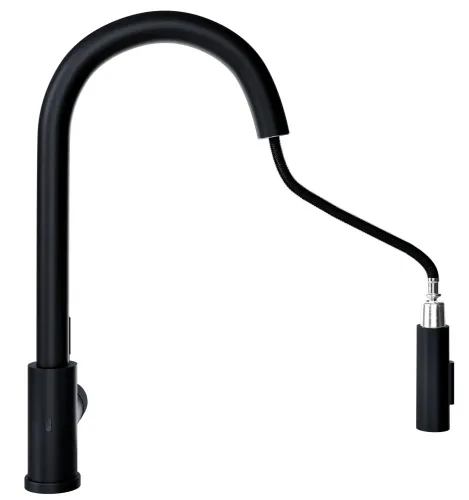 Bateria Globalo Loretio Black 1.1 Czarny mat Stal nierdzewna