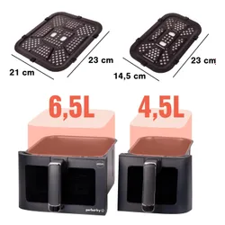 Air Fryer Frytkownica beztłuszczowa ELDOM FR220 Dualo 11l z podwójnym koszem i okienkiem do obserwacji postępów gotowania