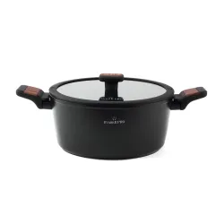 Garnek aluminiowy z pokrywką STARKE PRO ARCHIE WOODEN 4,2 l