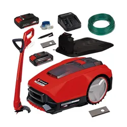 Robot koszący EINHELL Freelexo 350 + Podkaszarka akumulatorowa GC-CT 18/24 Li P + Ostrza EINHELL 3414020 (12 szt.)