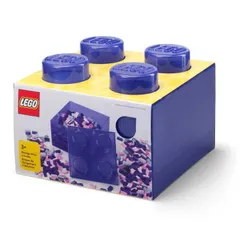 Lego 40090800 Classic Pojemnik klocek Lego Brick 4 z pokrywką – Fioletowy