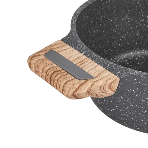 Garnek granitowy typu stone z pokrywką Konighoffer Fegato 2,2 l