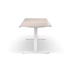 Biurko Endorfy Atlas L Electric Light Wood 150cm Regulacja wysokości Jasne drewno