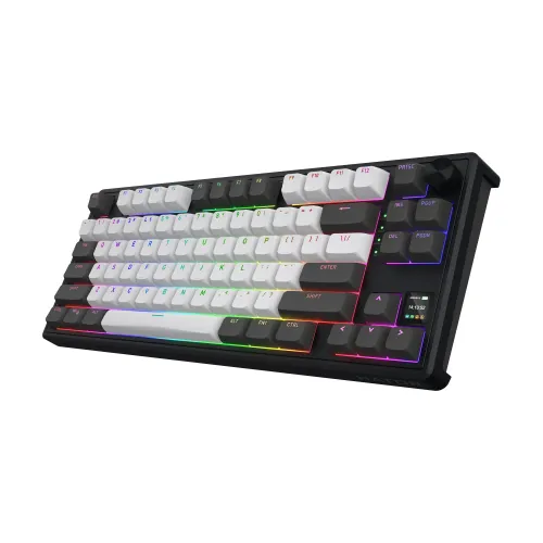 Klawiatura mechaniczna Hator Skyfall 80 Pro Wireless Aurum Vanila Czarno-Szara