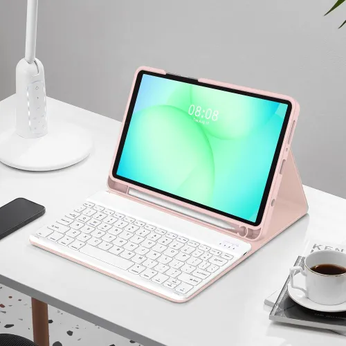 Etui na Galaxy Tab A9/A11 8.7 TECH-PROTECT SC Pen Różowy Klawiatura
