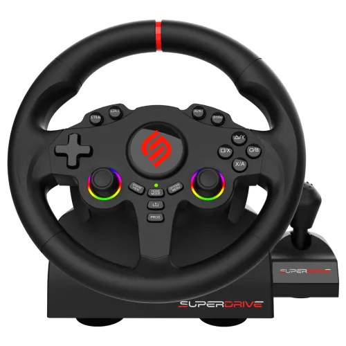 Kierownica Subsonic SuperDrive 220 RS-X z pedałami do PC, Xbox, PS4, Switch, Switch 2