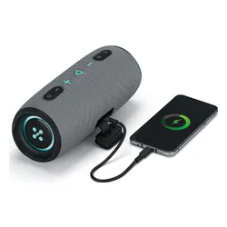 Głośnik mobilny XMUSIC BTS860 Bluetooth, Moc 40W, IP66, Akumulator 5000 mAh,  Radio FM, Szary