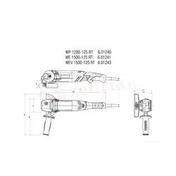 Угловая шлифовальная машина Metabo WEV 1500-125 RT