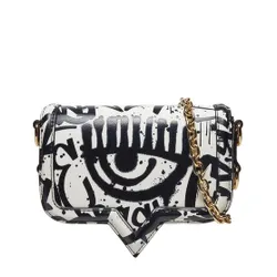 Chiara Ferragni bag 75sb4ba2 alb / negru L02