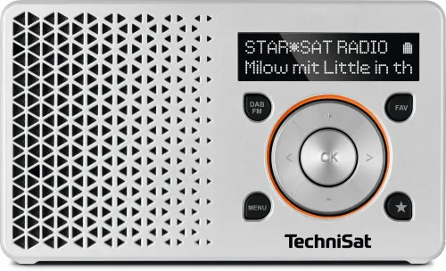 Radioodbiornik TechniSat DigitRadio 1 Radio FM DAB+ Srebrno-pomarańczowy