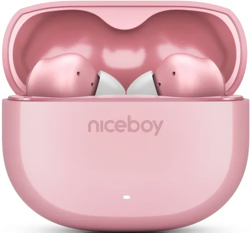 Słuchawki dokanałowe NICEBOY Pins 4 ANC Różowy
