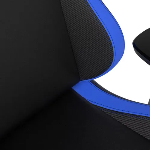 Fotel Noblechairs EPIC COMPACT Black Carbon Blue Gamingowy do 120kg Skóra ECO Czarno-niebieski