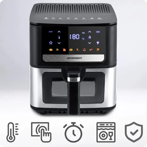 Air Fryer Frytkownica beztłuszczowa BERDSEN BD-655 6.5l 8 automatycznych programów