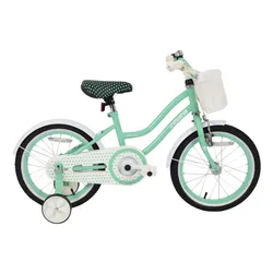 Rower dziecięcy INDIANA Pretty 16 cali dla dziewczynki Miętowy