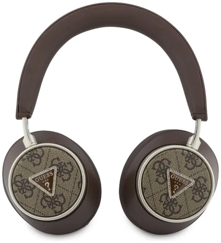 Słuchawki nauszne GUESS 4G Triangle Logo Bluetooth ENC Brązowy