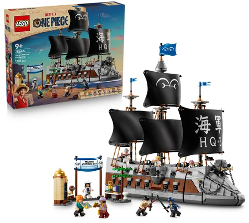 LEGO ONE PIECE 75646 Okręt Garpa, zestaw klocków 9+