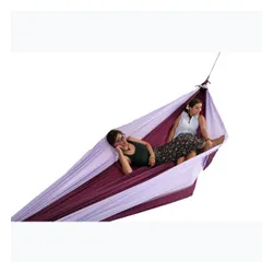 Hamak turystyczny dwuosobowy Ticket To The Moon King Size plum/light purple