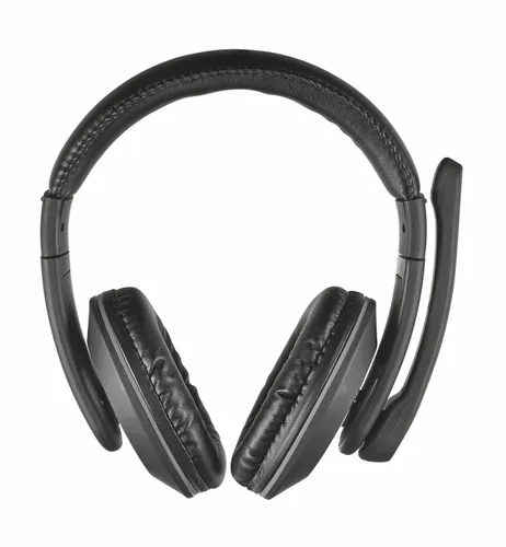 Słuchawki przewodowe z mikrofonem Trust Reno Headset 21662 Nauszne Czarny