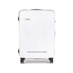 Большой жесткий чемодан National Geographic Large Trolley N205HA.71.01 White