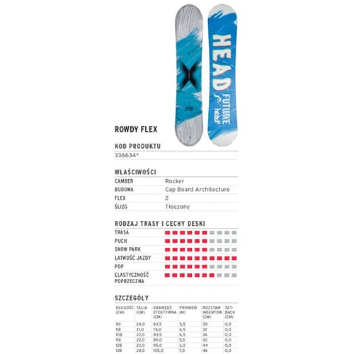 Deska Head Rowdy Flex Junior 2026