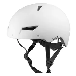 Kask rowerowy VAYOX Street VA0423WMM Biały Miejski z lampką (rozmiar M)