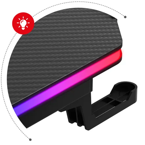 Biurko gamingowe HUZARO Hero 3.3 RGB Czarny