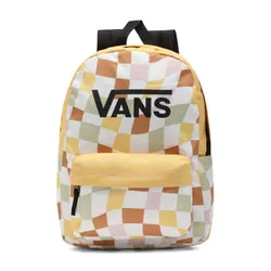 Okul için Vans Girls Realm Çocuk Sırt Çantası-checkerboard ochre