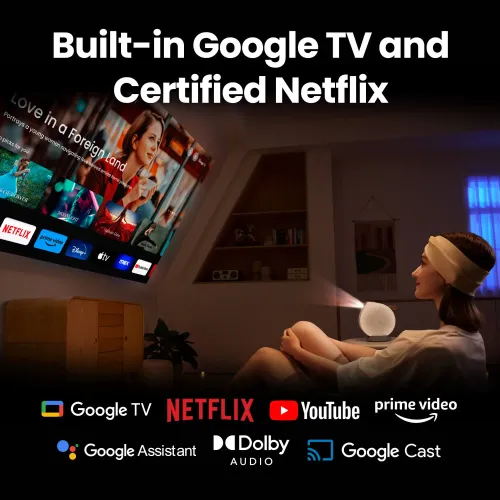Projektor BenQ GV50 DLP Full HD HDR Google TV Wi-Fi Bluetooth AirPlay