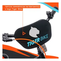 Rower dziecięcy SUN BABY Tiger Bike 14 cali dla chłopca Pomarańczowo-turkusowy