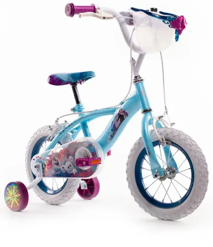 Rower dziecięcy HUFFY Disney Kraina Lodu 12 cali dla dziewczynki Niebieski