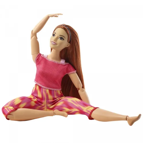 Mattel Barbie Кукла Made to Move Цветочный красный наряд