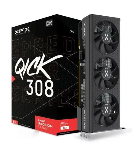 Karta graficzna XFX Radeon RX 7600 SPEEDSTER QICK 308 Black Edition 8GB GDDR6 128bit FSR